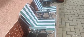 Křesla skládací , jedenkrát použitá , nevyužitá.