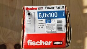 Fischer - Stavební vrut do dřeva 6x100mm TX30