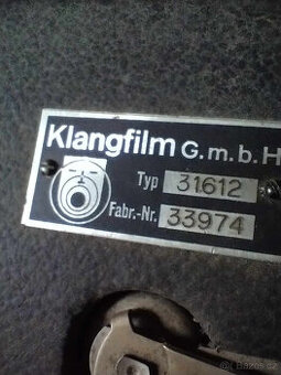 Starožitný zesilovač KLANGFILM 31612