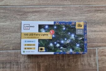 Studené modré vánoční LED světýlka Lidl Livarno Home