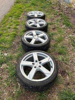 Prodám alu Rial 5x108 r18 letní pneu 215/40/18