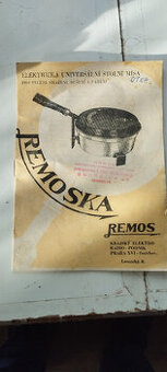 Retro REMOSKA Typ HUT – kompletní sada s původním návodem