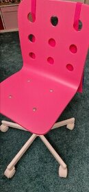 Židle Ikea, dětská, růžová + modrá - 1