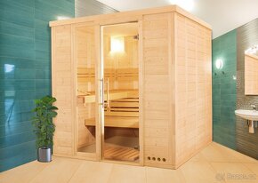 Interiérová panelová sauna z masivu