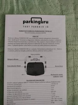Prodám parkovací zábranu na dálkové ovládání s alarmem - 1