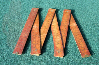 starý dřevěný skládací metr Rakousko - Uhersko