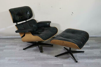 Křeslo s taburetem Charles & Ray Eames Herman Miller s visač
