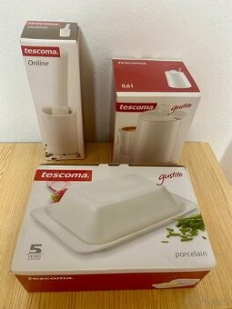 Dóza na máslo, nádoba na med, hmoždíř