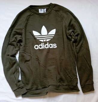 KHAKI PÁNSKÁ MIKINA-ADIDAS-L