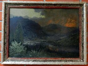 Häring (Hajný)Josef (1895-)-Pohled na pleso