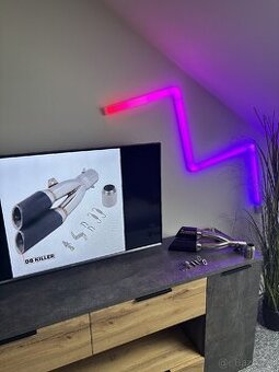 Akrapovič dvojitá koncovka výfuku na motorku 51mm