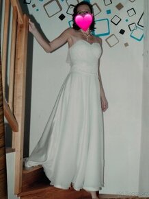 Krásné svatební šaty na vyšší postavu