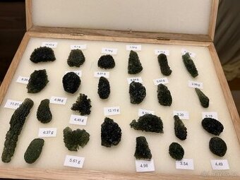 Prodám sbírku vltavínů, krásný kousky