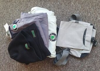 Škoda Auto SET,  montérky kombinéza čepice šála brašna