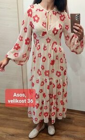 Vel. S Asos dlouhé květované šaty
