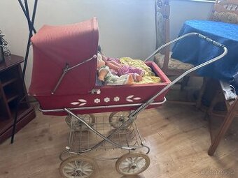 Retro dětský kočárek