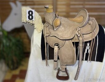 Westernový sedlový komplet 8) natural WADE