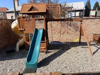 dětské hřiště Bayfield s turbo tobogánem a skluzavkou