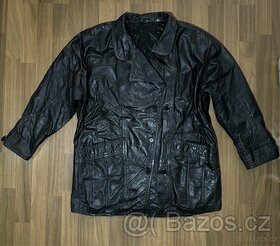 Černá kožená bunda - 1