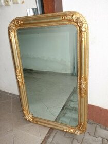 Barokní zrcadlo zlacené ze zámku - 1