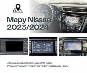Aktualizace navigace NISSAN 2023/24 CONNECT 1/2/3