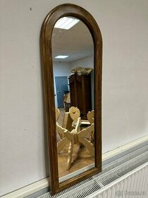 Zrcadlo rustikální, dubový rám
