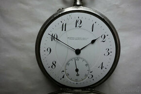 Staré funkční kapesní, třípláštové hodinky Alpina- Precision