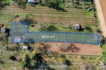 Prodej zahrady 804m2, malá chatka, k.ú. Dobšice u Znojma