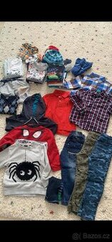 Oblečení 98/104 mix hromady věcí - 1