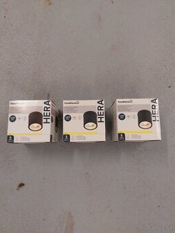 Bodová světla 230V černé,  nové