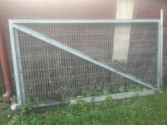 Dvoukřídlá Brána pozink 6,7 m