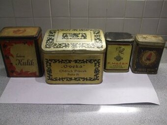 Staré plechovky od kávy