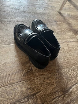 Černé dámské kožené mokasíny Timberland