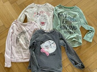 dívčí tričko s dlouhým rukávem 122, 6-7 let