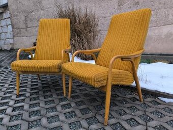 Retro křesla TON Antonín Šuman - Brusel 60. léta