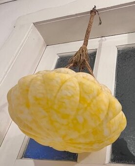 Vintage závěsné svítidlo / lustr – mramorované sklo