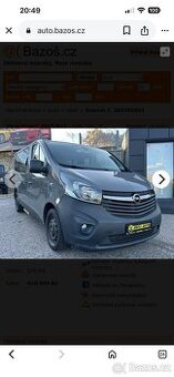 Opel vivaro 9 míst klima nafta manuál 87000 km