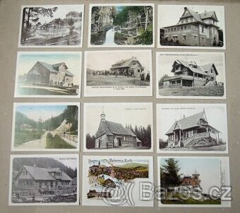 Pohlednice (reprodukce) z Beskyd