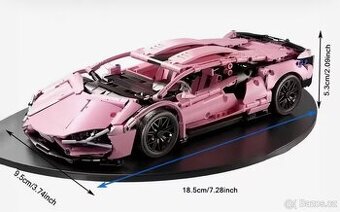 Lego růžový supercar, Cyberpunk styl závodní auto