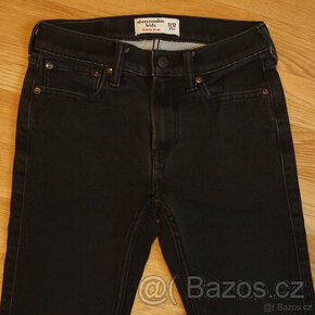 Abercrombie černé jeans kalhoty vel. 152 jako NOVÉ - 1