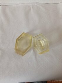 Šperkovnici - sklo, žlutý křišťál