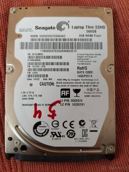 SSHD disk SeaGate 500GB 2,5"SATA - 1