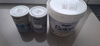 Omyvatelná betonová stěrka Jeger Beton Bianco