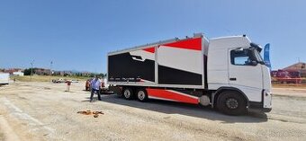 Volvo FH/FN-6X2R + přívěs KRONE ZZ-dílna/servis/obytné