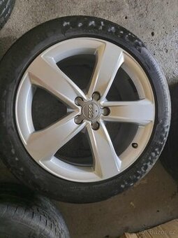 ALU Audi R18 5x112, letní pneu 245/45 R18
