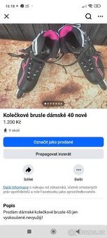 Kolečkové brusle dámské 40