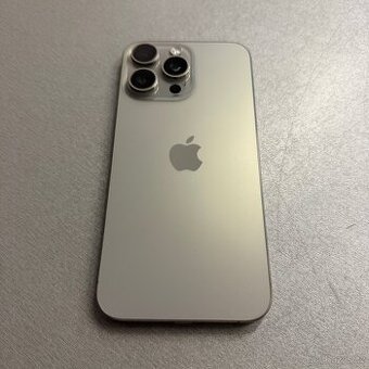 iPhone 15 Pro Max 256GB natural titan, 12 měsíců záruka