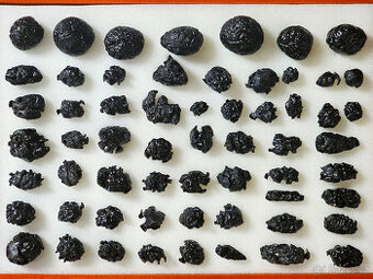 Sbírka Bilitonitů (tektitů) "Batu Satam" z Indonésie