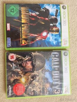 Hry na XBOX360 Iron man2, Call of duty3