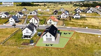 Novostavba řadového domu - bytové jednotky 4+1+zahrada  v lo